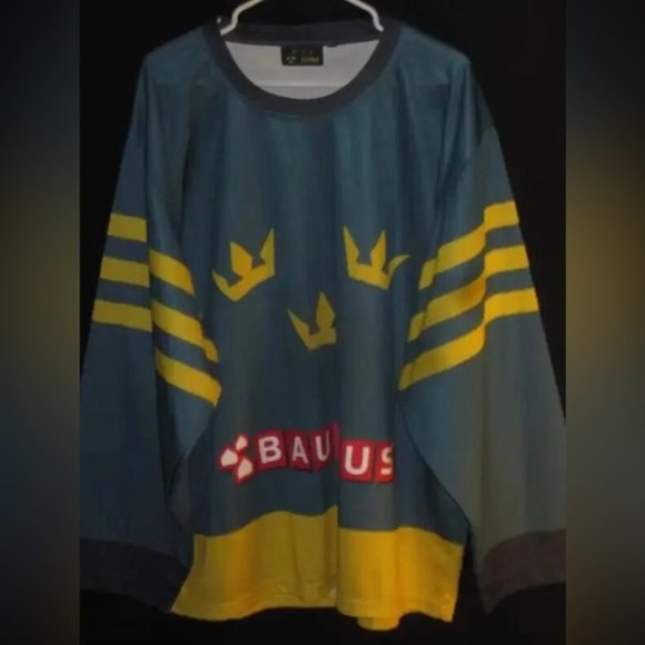 Sweden Swedish National Men's Ice Hockey Team #17 Jersey Large / XL Bauhaus - Picture 1 of 5